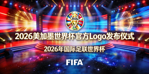2026美加墨世界杯官方Logo发布仪式 - 绚丽的灯光舞台